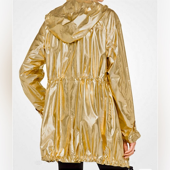 MICHAEL MICHAEL KORS Metallic Nylon Anorak Jacket - Picture 2 of 13